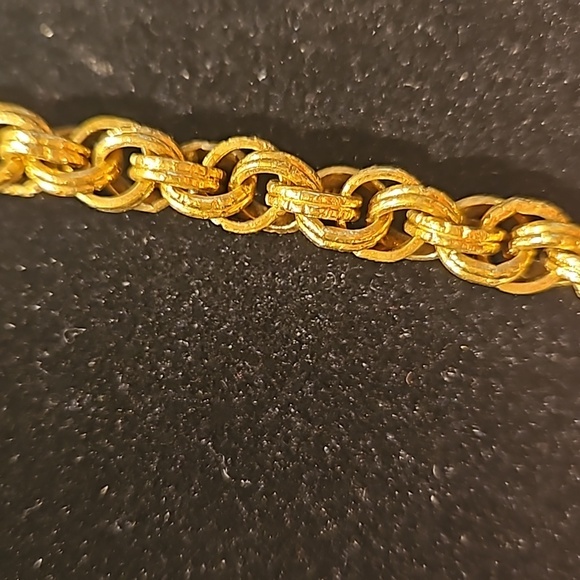 MONET 30" Rope Goldtone Ribbed Necklace - Picture 3 of 5